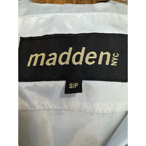 Madden NYC White and black puffer thick coat with hood Size S Women's - Picture 6 of 8